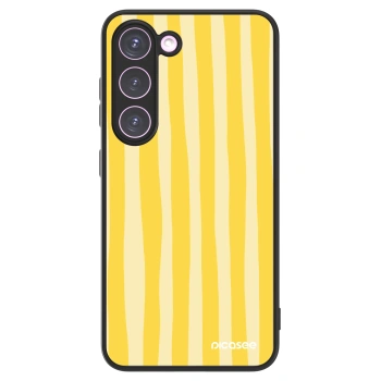 Picasee ULTIMATE CASE για Samsung Galaxy S23 5G - Lines lemon