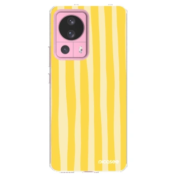 Picasee διαφανής θήκη σιλικόνης Xiaomi 13 Lite - Lines lemon