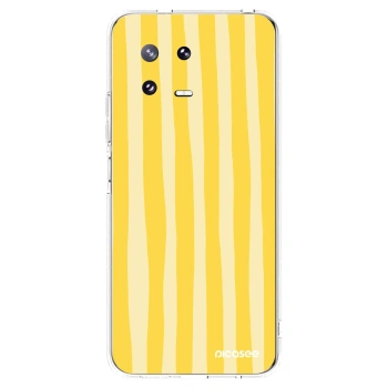 Picasee διαφανής θήκη σιλικόνης Xiaomi 13 Pro - Lines lemon