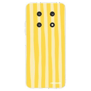 Picasee διαφανής θήκη σιλικόνης Honor Magic4 Lite 5G - Lines lemon