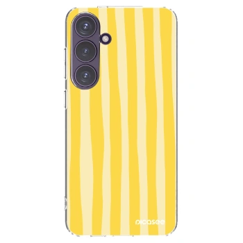 Picasee διαφανής θήκη σιλικόνης Samsung Galaxy S24+ S926B 5G - Lines lemon