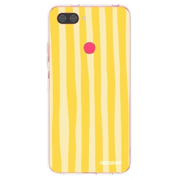 Picasee διαφανής θήκη σιλικόνης Xiaomi Mi 8 Lite - Lines lemon