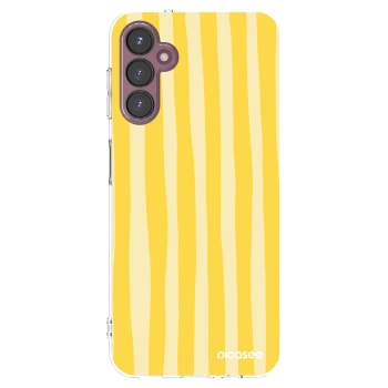 Picasee διαφανής θήκη σιλικόνης Samsung Galaxy A05s A057G - Lines lemon