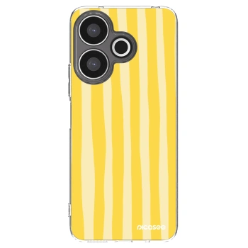 Picasee διαφανής θήκη σιλικόνης Xiaomi Redmi 13 4G - Lines lemon