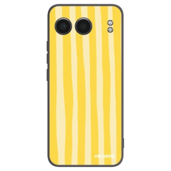 Picasee Μαύρη θήκη σιλικόνης για OnePlus Nord 4 - Lines lemon