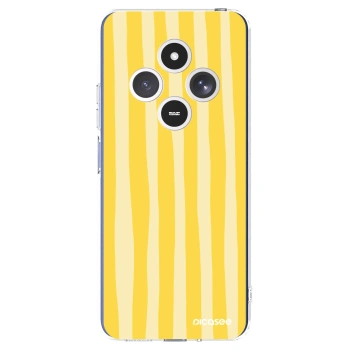 Picasee διαφανής θήκη σιλικόνης Xiaomi Redmi 14C - Lines lemon