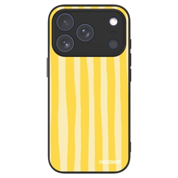 Picasee ULTIMATE CASE για Apple iPhone 17 Pro - Lines lemon
