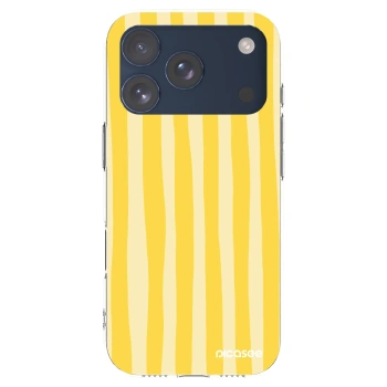 Picasee διαφανής θήκη σιλικόνης Apple iPhone 17 Pro - Lines lemon