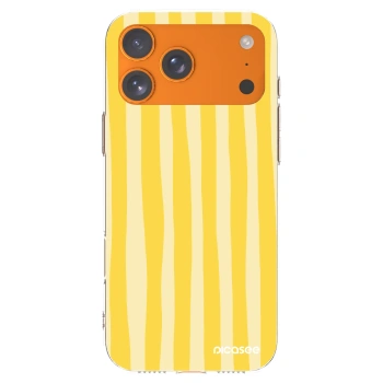 Picasee διαφανής θήκη σιλικόνης Apple iPhone 17 Pro Max - Lines lemon