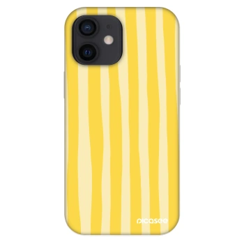Θήκη για Apple iPhone 12 mini - Lines lemon