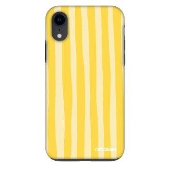 Θήκη για Apple iPhone XR - Lines lemon