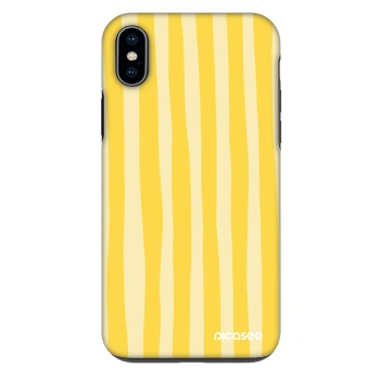 Θήκη για Apple iPhone XS Max - Lines lemon