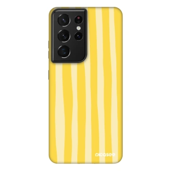 Θήκη για Samsung Galaxy S21 Ultra 5G G998B - Lines lemon