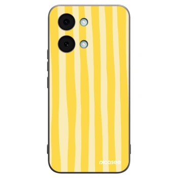 Picasee Μαύρη θήκη σιλικόνης για Xiaomi Poco X8 Pro Max - Lines lemon