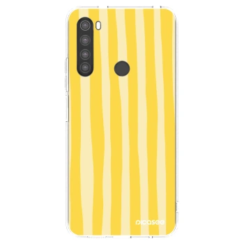 Picasee διαφανής θήκη σιλικόνης Xiaomi Redmi Note 8 - Lines lemon