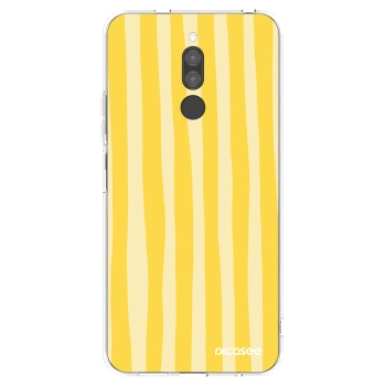 Picasee διαφανής θήκη σιλικόνης Xiaomi Redmi 8 - Lines lemon