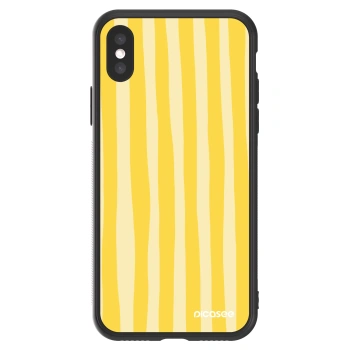 Picasee ULTIMATE CASE για Apple iPhone X/XS - Lines lemon