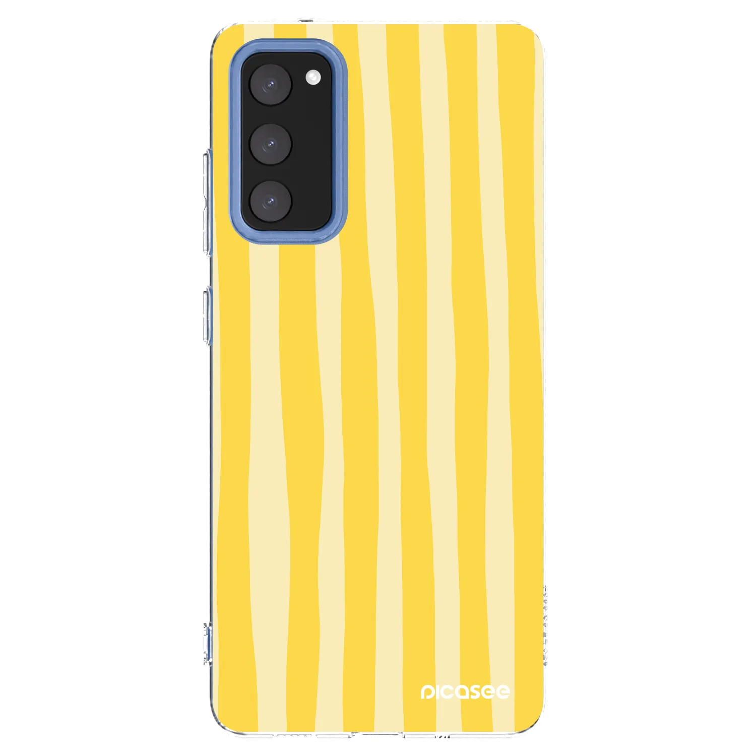 Picasee διαφανής θήκη σιλικόνης Samsung Galaxy S20 FE - Lines lemon