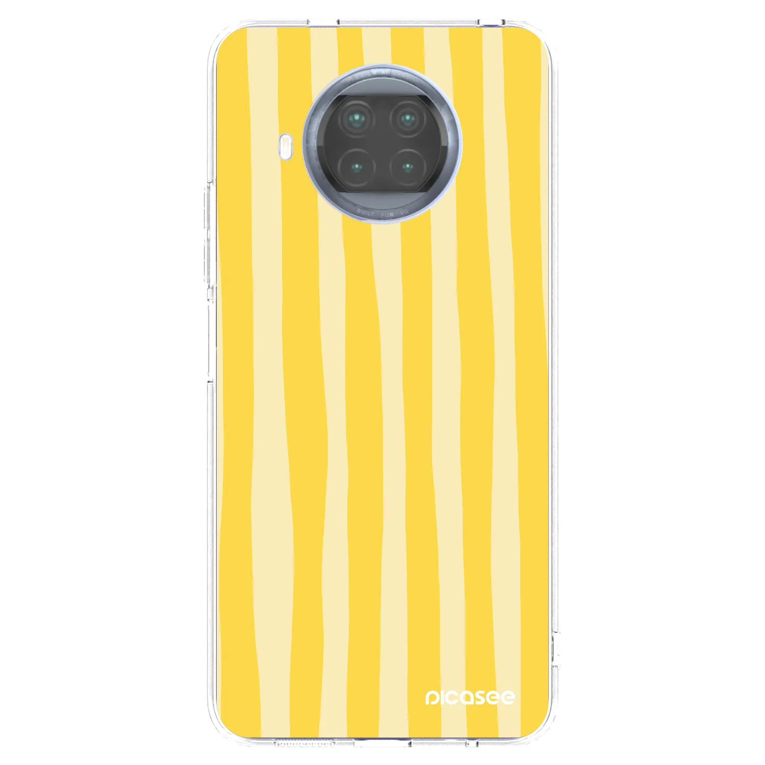 Picasee διαφανής θήκη σιλικόνης Xiaomi Mi 10T Lite - Lines lemon