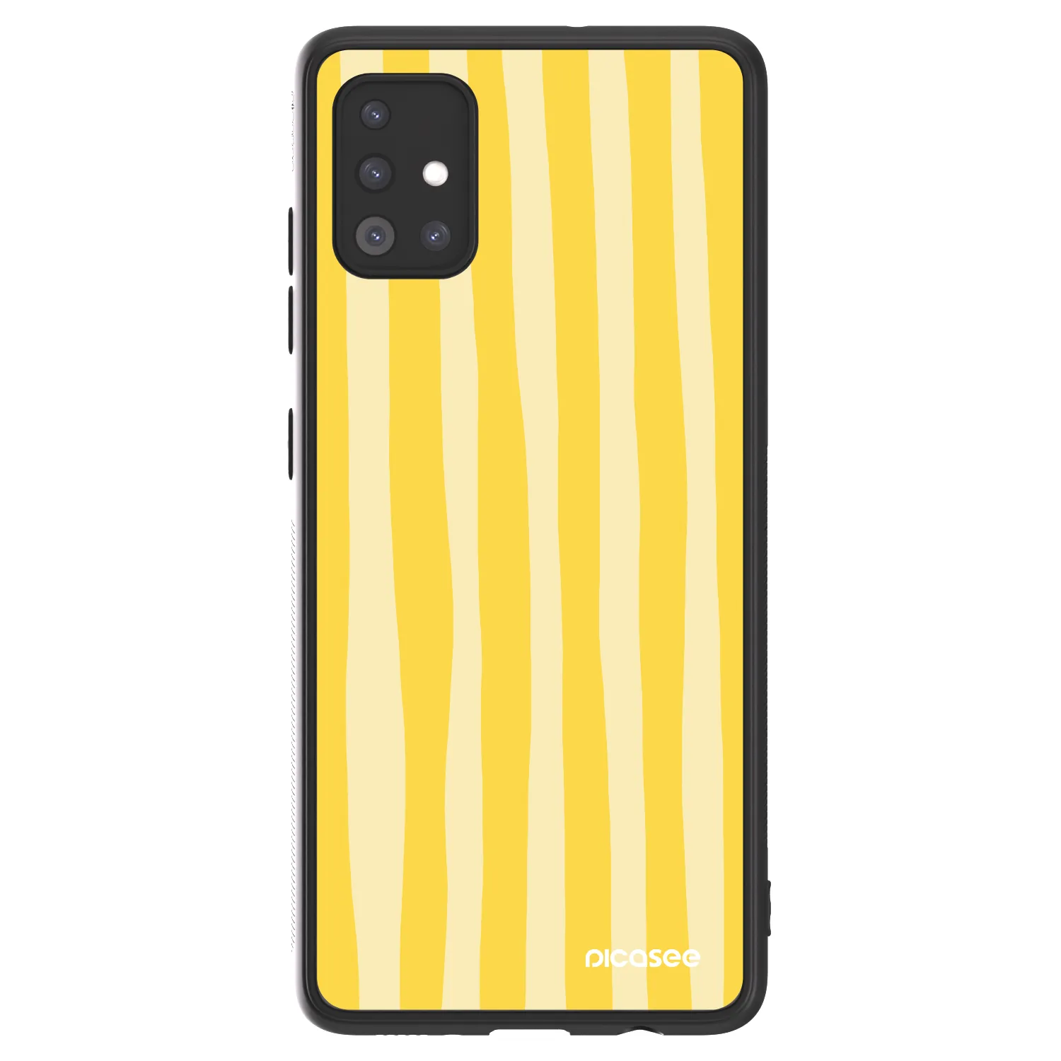 Picasee ULTIMATE CASE για Samsung Galaxy A51 A515F - Lines lemon