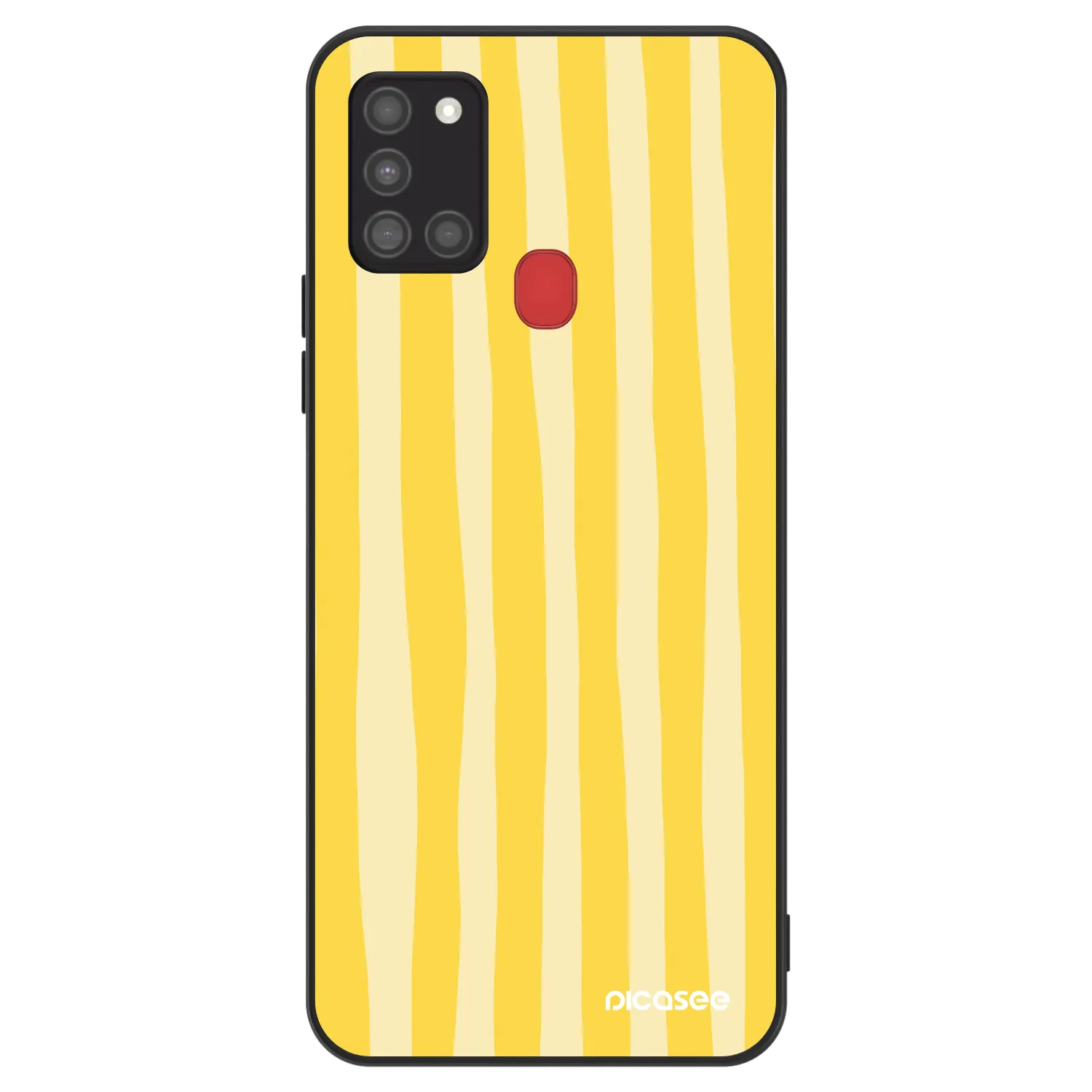 Picasee ULTIMATE CASE για Samsung Galaxy A21s - Lines lemon