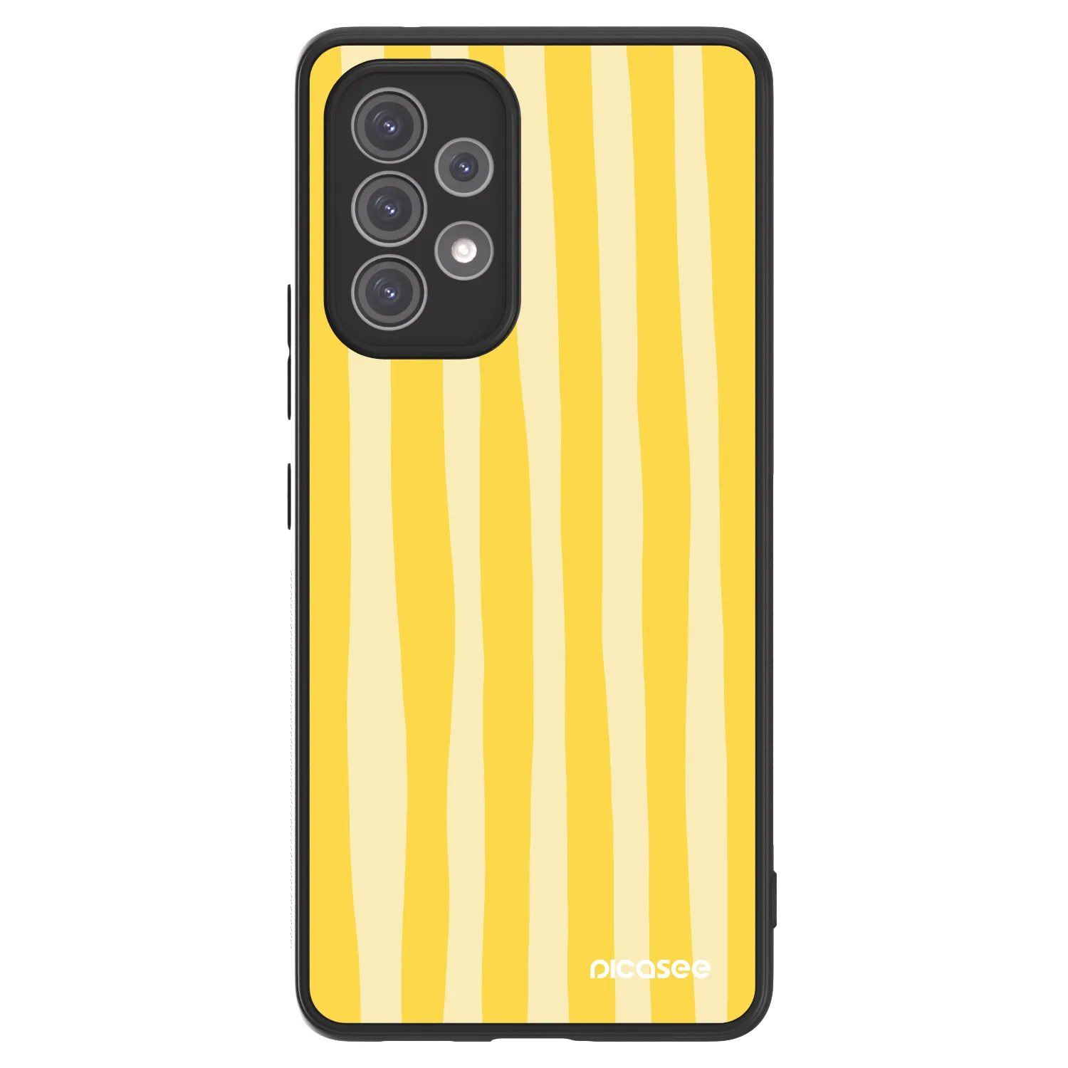 Picasee ULTIMATE CASE για Samsung Galaxy A52 5G A525F - Lines lemon