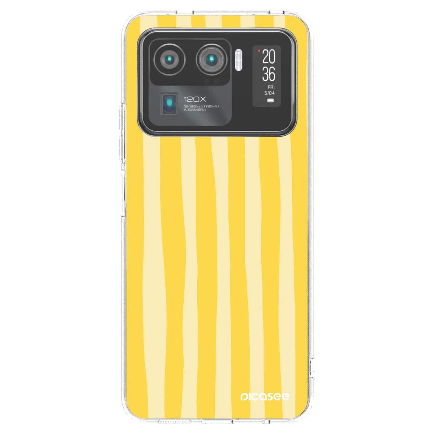 Picasee διαφανής θήκη σιλικόνης Xiaomi Mi 11 Ultra - Lines lemon