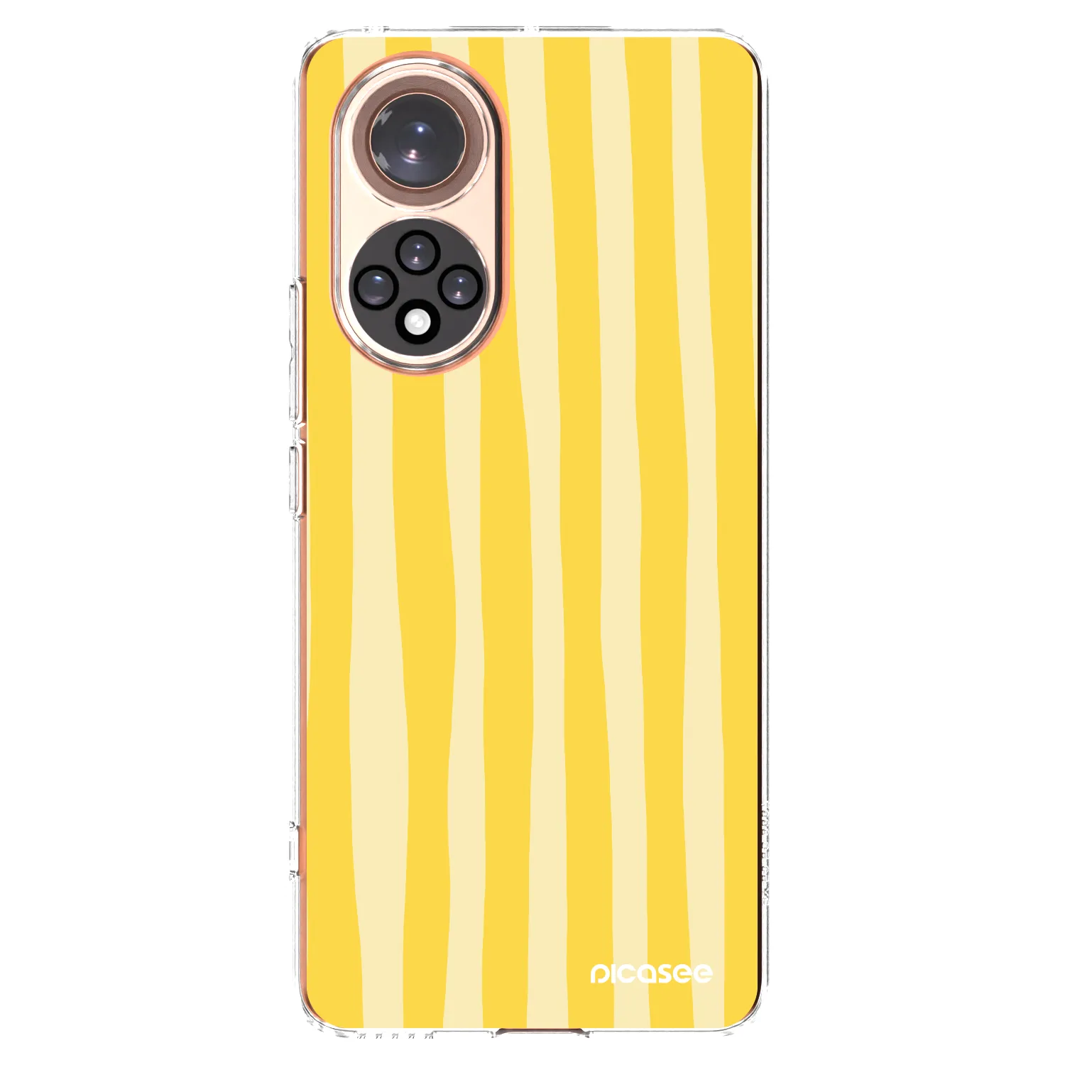 Picasee διαφανής θήκη σιλικόνης Honor 50 5G - Lines lemon