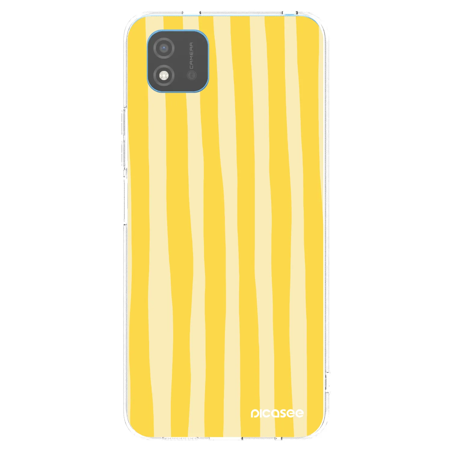 Picasee διαφανής θήκη σιλικόνης Realme C11 (2021) - Lines lemon