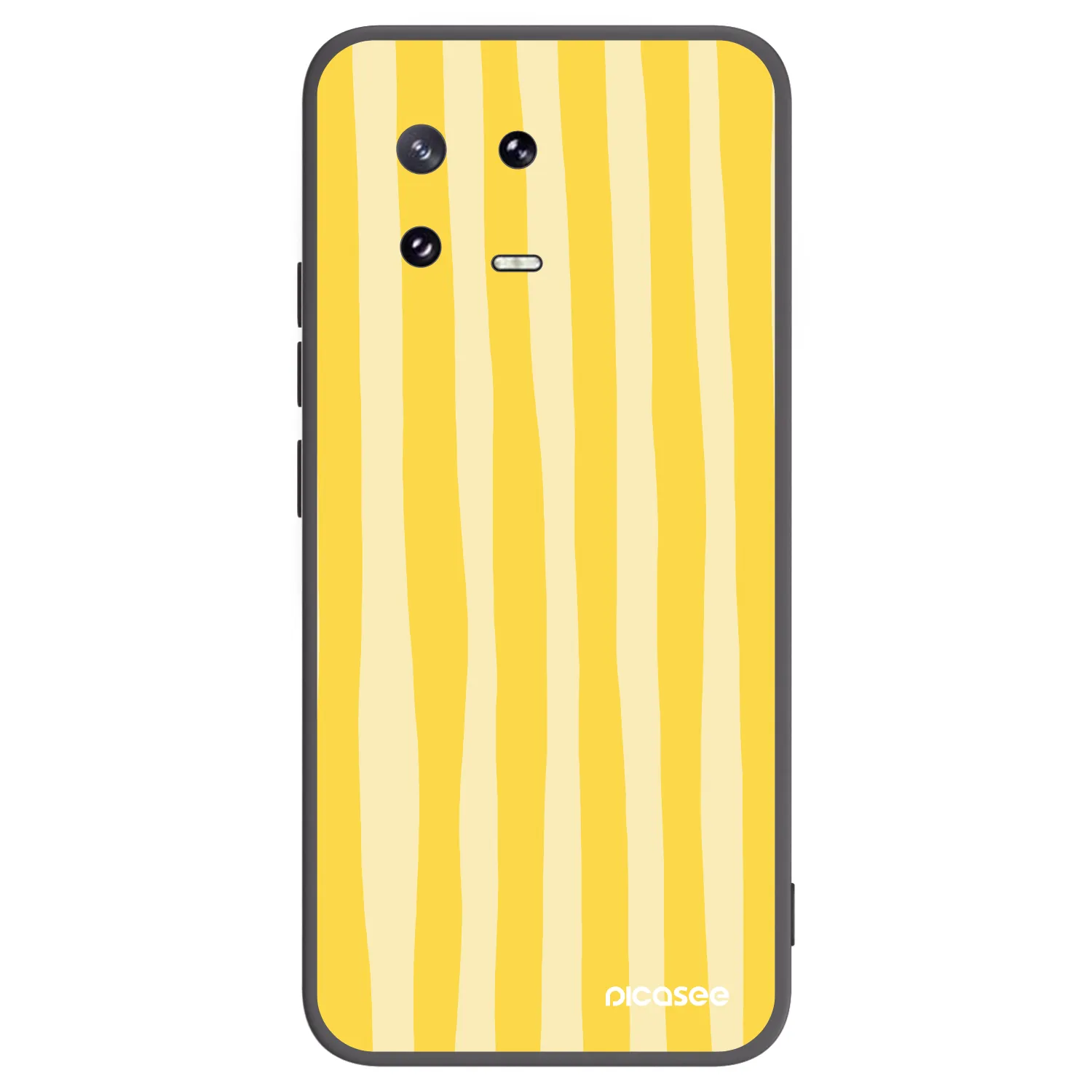 Picasee Μαύρη θήκη σιλικόνης για Xiaomi 13 Pro - Lines lemon