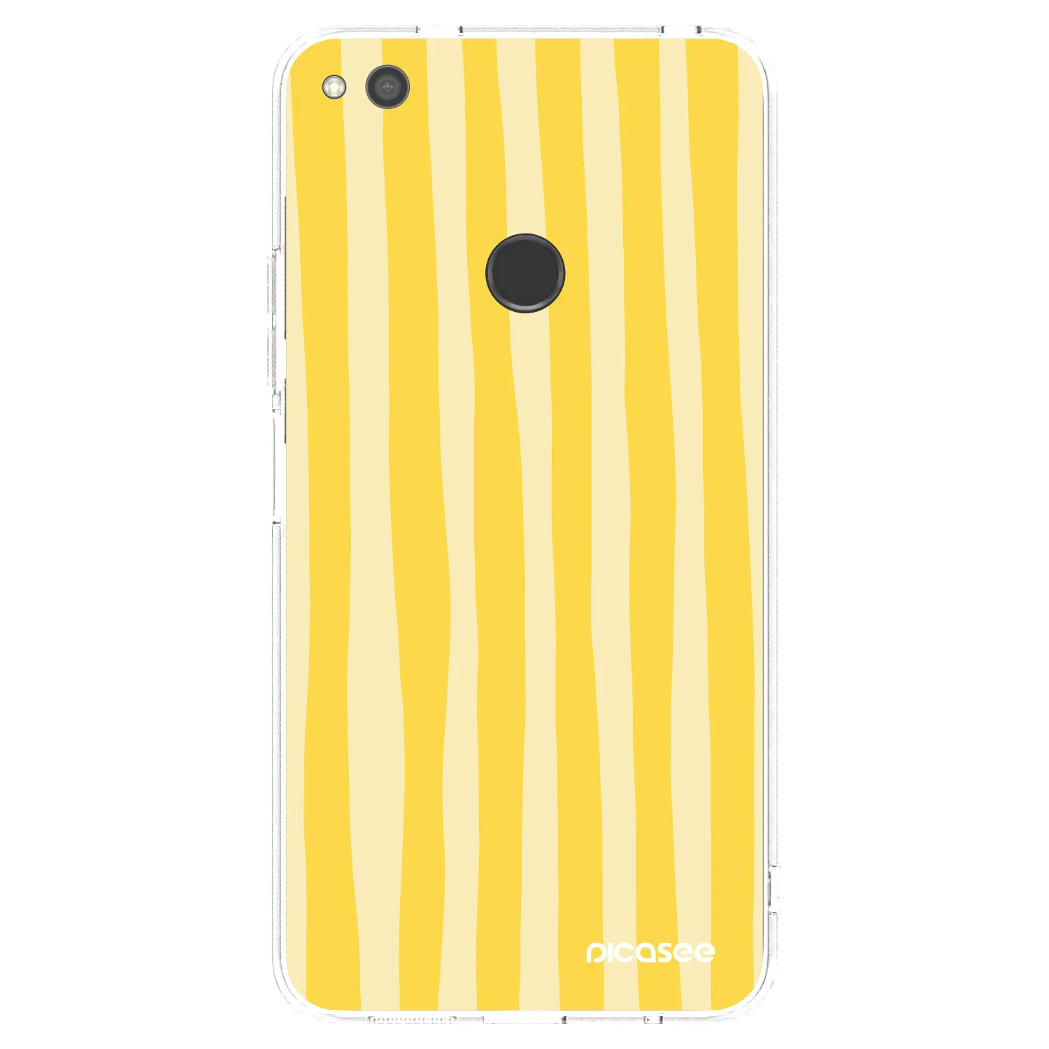 Picasee διαφανής θήκη σιλικόνης Huawei P9 Lite 2017 - Lines lemon