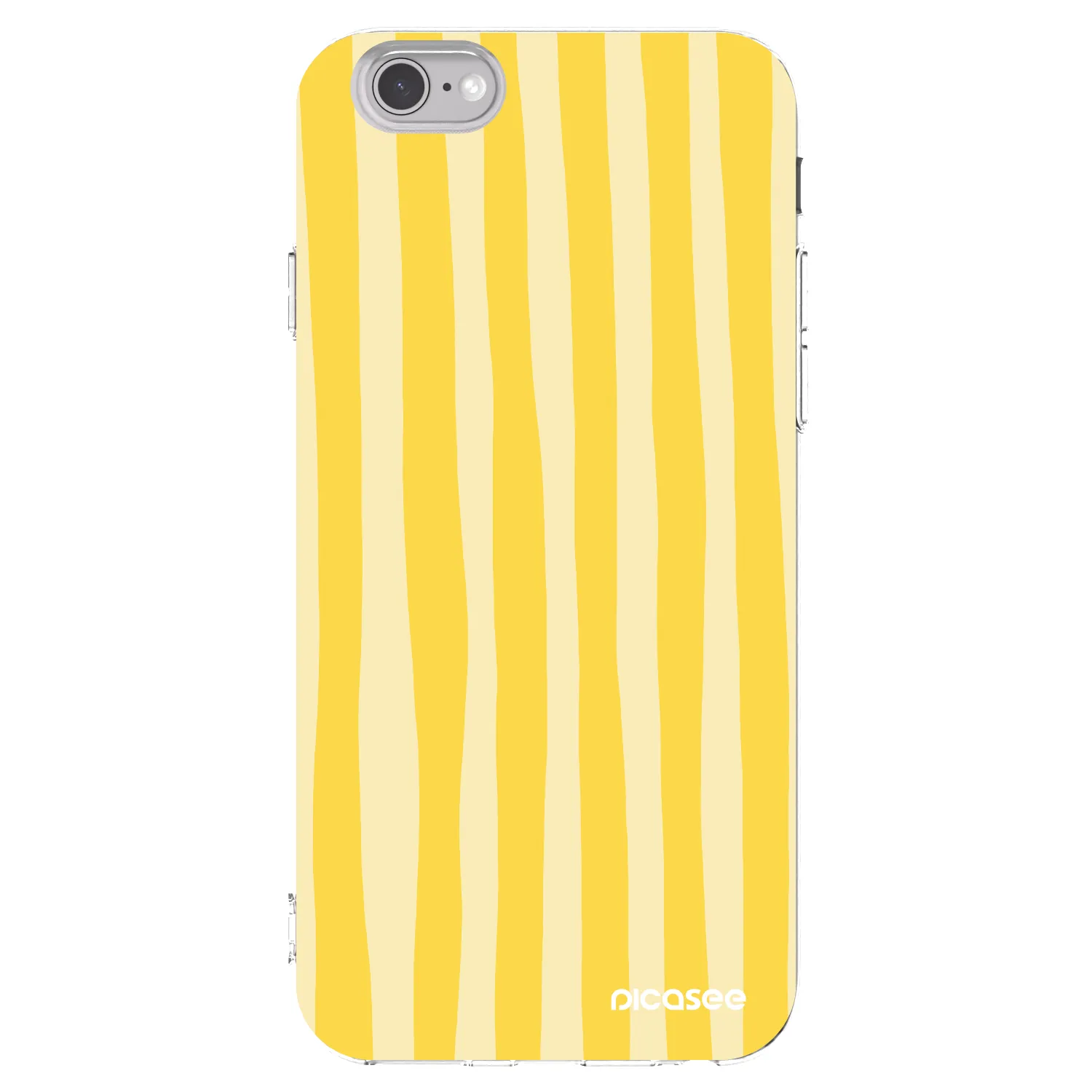 Picasee διαφανής θήκη σιλικόνης Apple iPhone 6/6S - Lines lemon