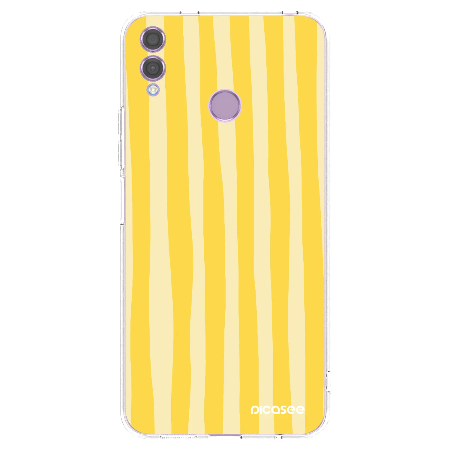 Picasee διαφανής θήκη σιλικόνης Honor 8X - Lines lemon