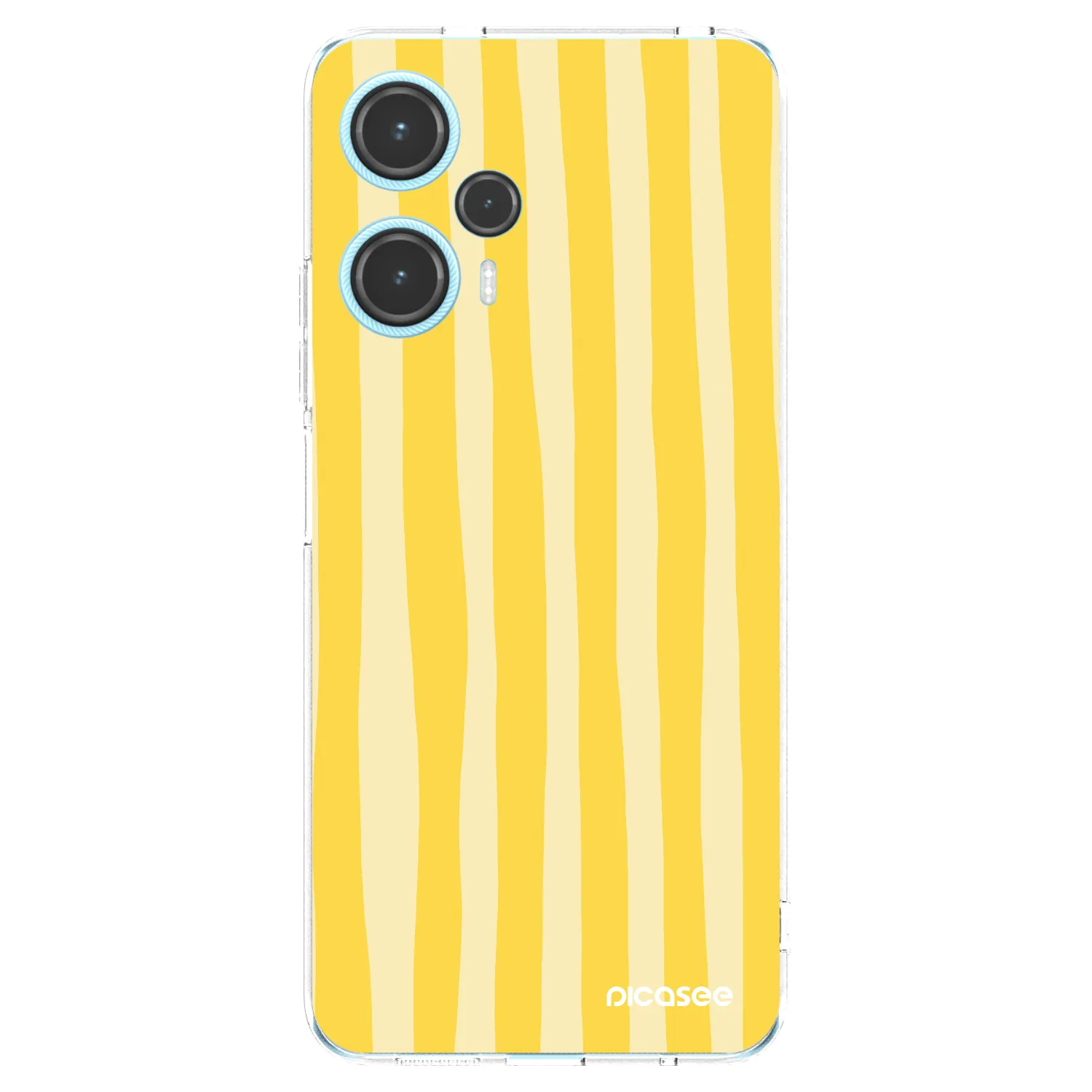 Picasee διαφανής θήκη σιλικόνης Xiaomi Poco F5 - Lines lemon