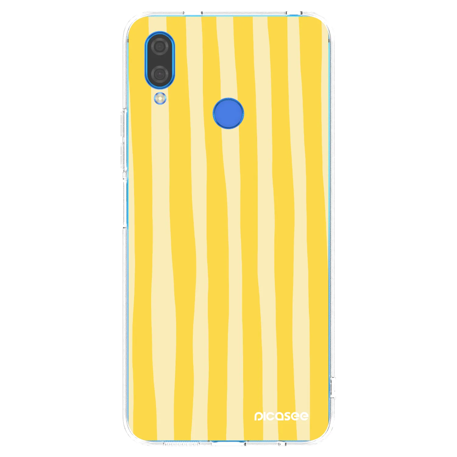 Picasee διαφανής θήκη σιλικόνης Huawei Nova 3 - Lines lemon
