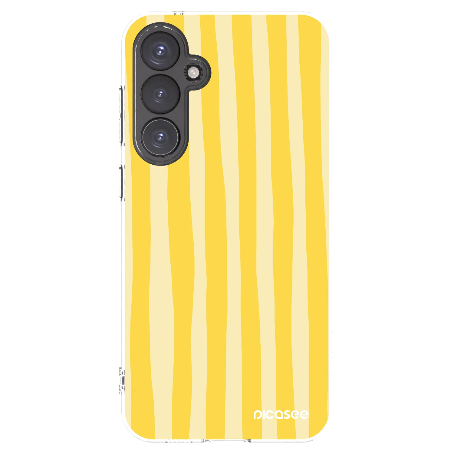 Picasee διαφανής θήκη σιλικόνης Samsung Galaxy S23 FE S711B - Lines lemon