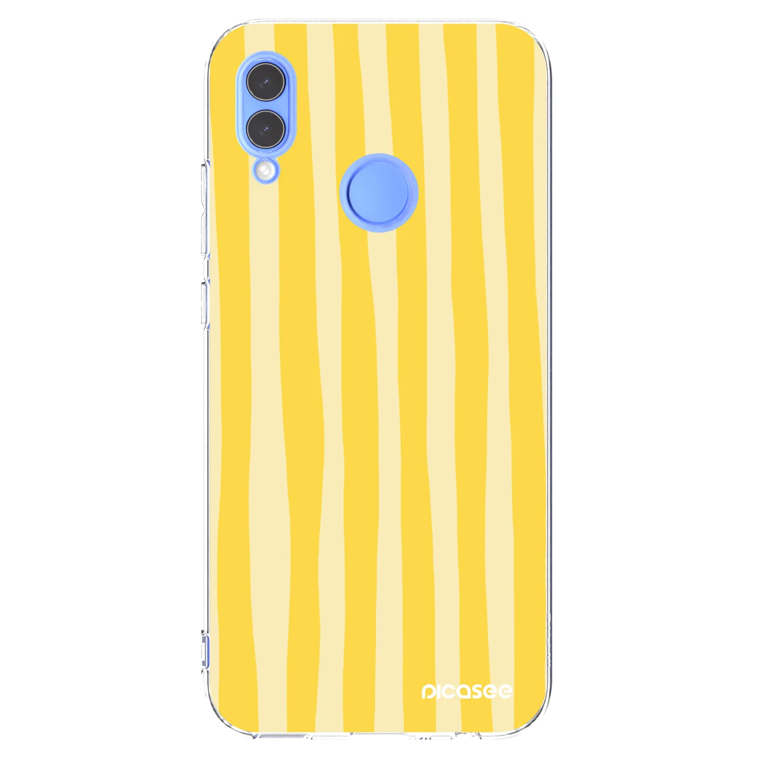 Picasee διαφανής θήκη σιλικόνης Honor 10 Lite - Lines lemon
