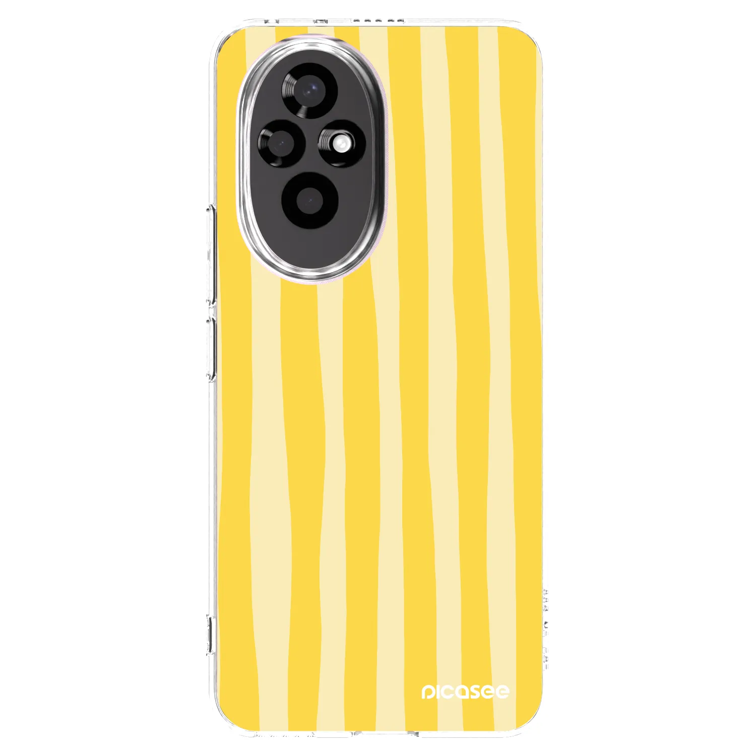 Picasee διαφανής θήκη σιλικόνης Honor 200 Pro 5G - Lines lemon