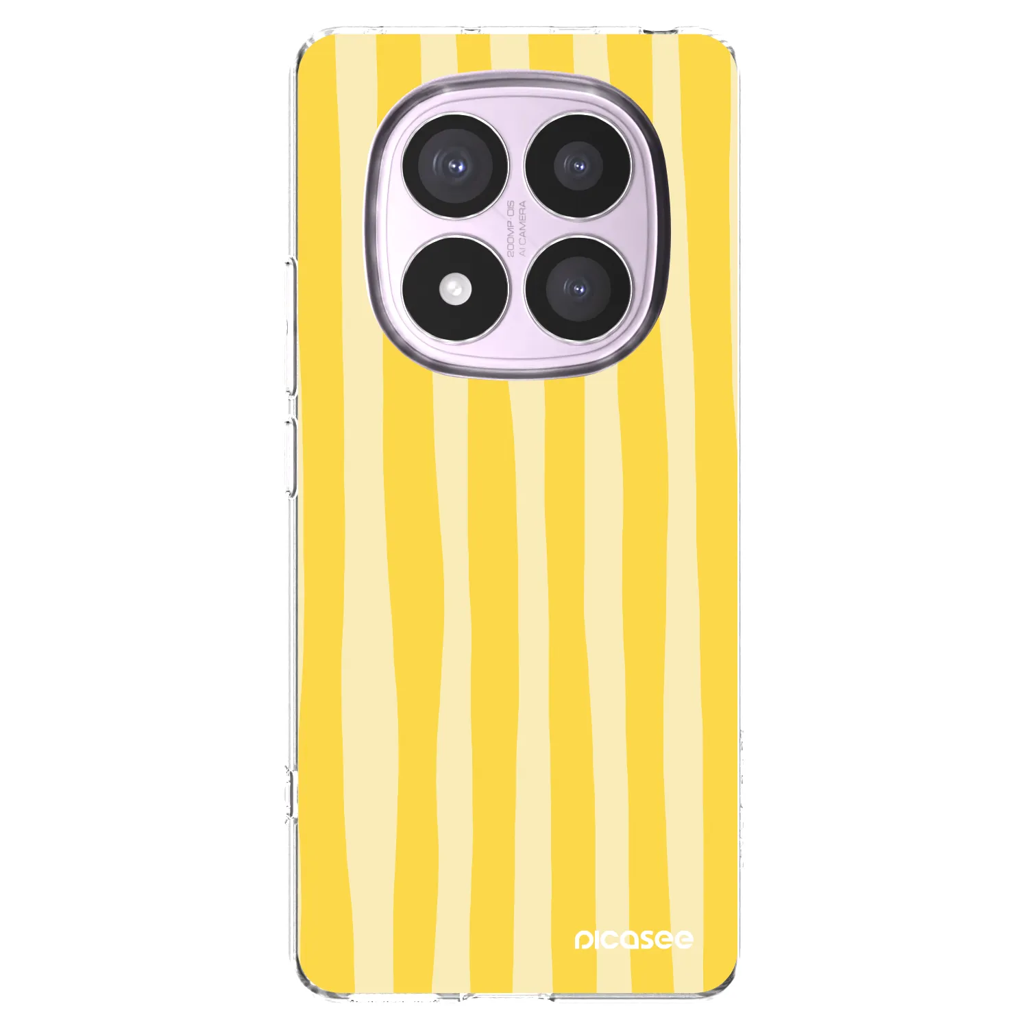 Picasee διαφανής θήκη σιλικόνης Xiaomi Redmi Note 14 Pro 5G - Lines lemon