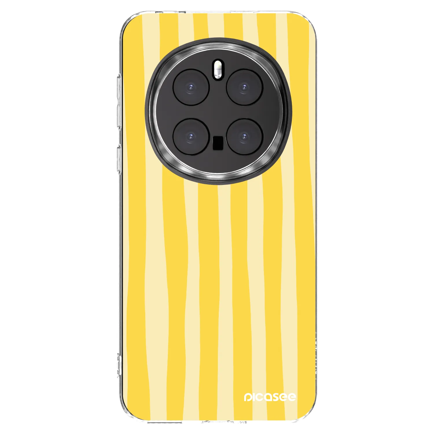 Picasee διαφανής θήκη σιλικόνης Honor Magic7 Pro 5G - Lines lemon