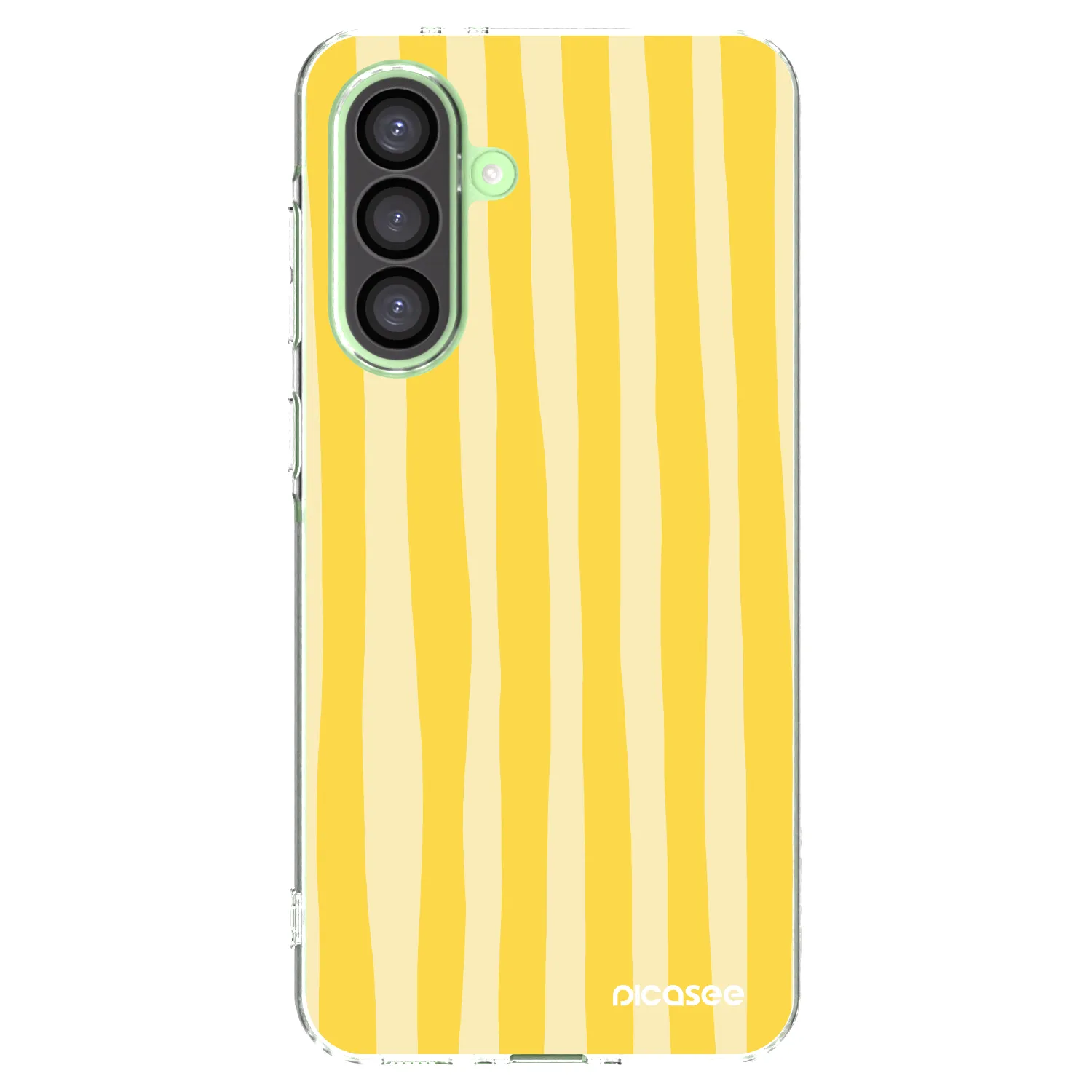 Picasee διαφανής θήκη σιλικόνης Samsung Galaxy A26 5G A266B - Lines lemon