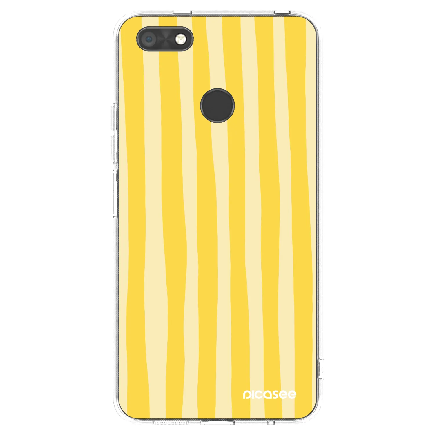 Picasee διαφανής θήκη σιλικόνης Huawei P9 Lite Mini - Lines lemon