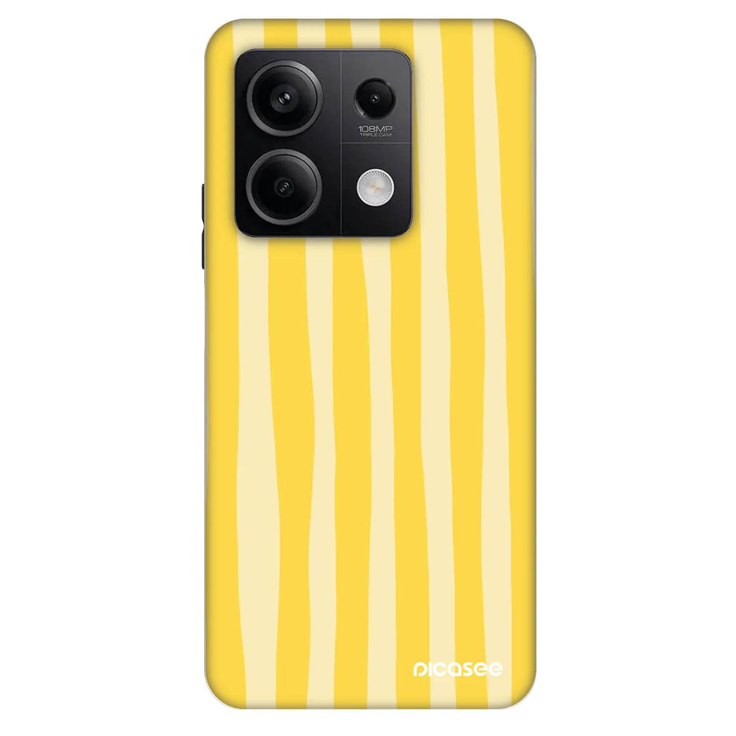 Picasee Fashion Case για Xiaomi Redmi Note 13 5G - Lines lemon