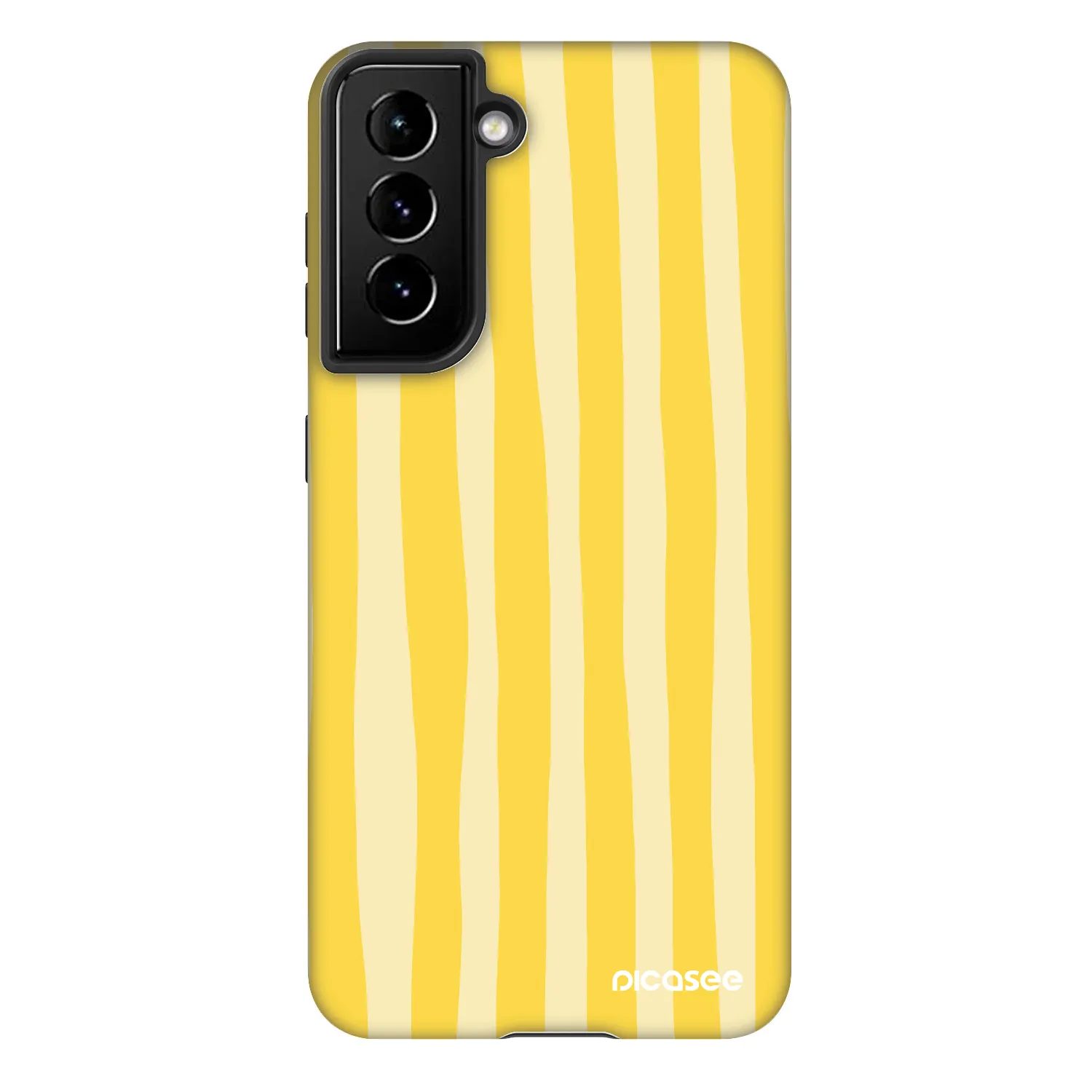 Picasee Fashion Case για Samsung Galaxy S22 5G - Lines lemon