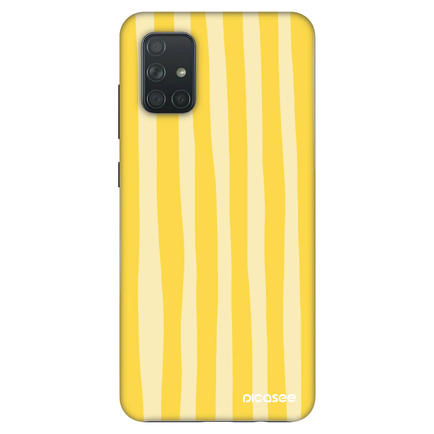 Picasee Fashion Case για Samsung Galaxy A71 A715F - Lines lemon
