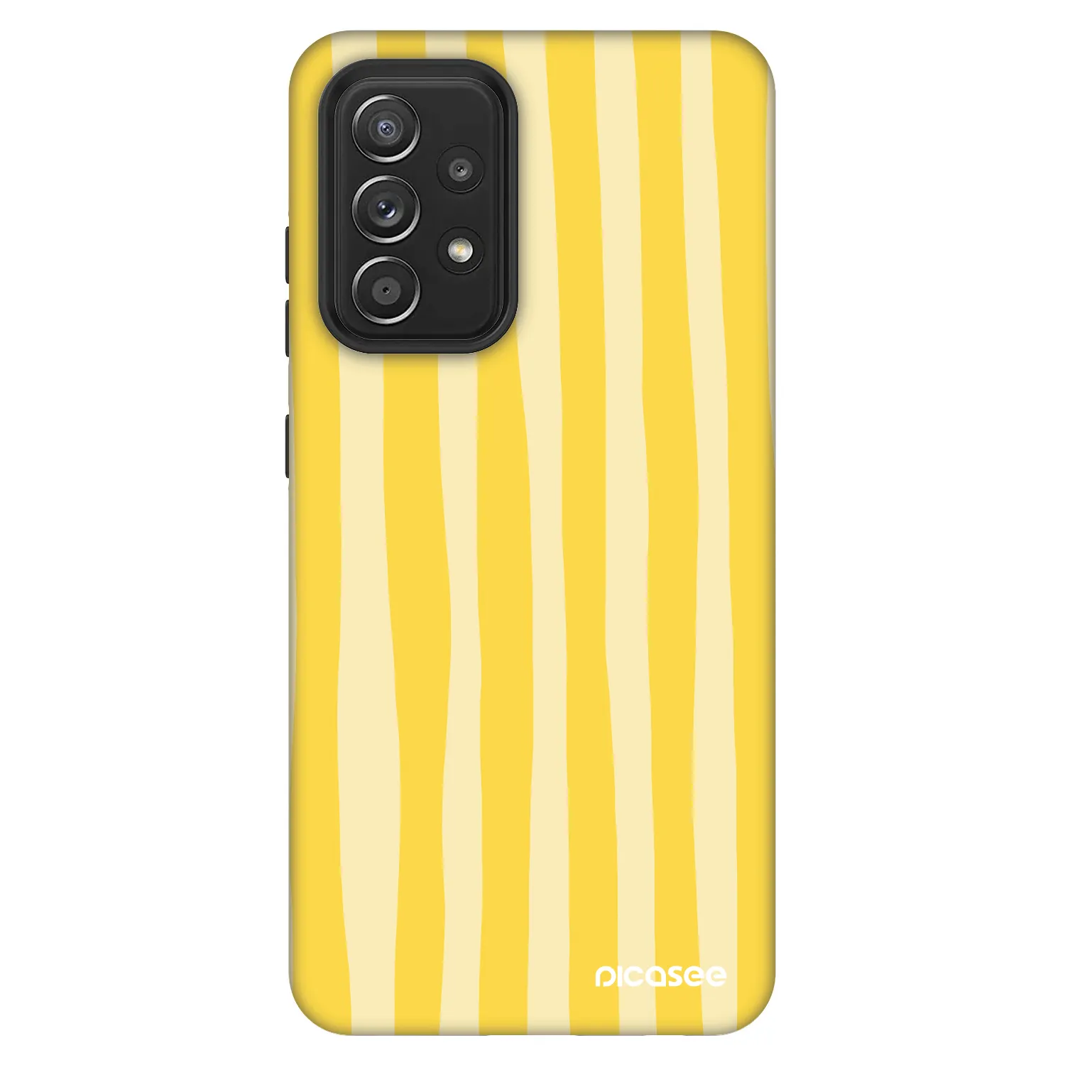 Picasee Fashion Case για Samsung Galaxy A52 5G A525F - Lines lemon