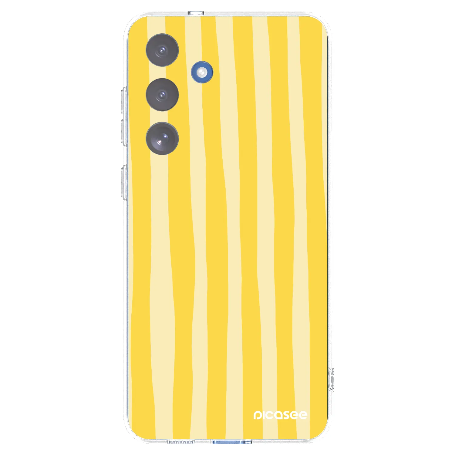 Picasee διαφανής θήκη σιλικόνης Samsung Galaxy S25 FE 5G - Lines lemon