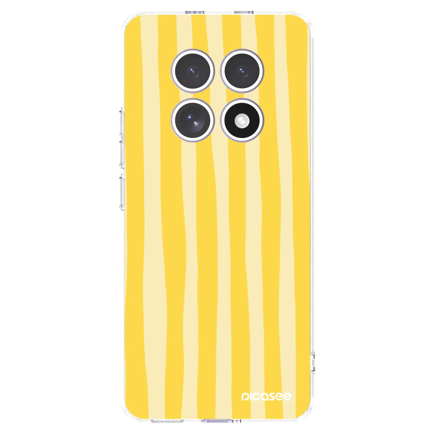 Picasee διαφανής θήκη σιλικόνης Xiaomi Redmi Note 15 4G - Lines lemon