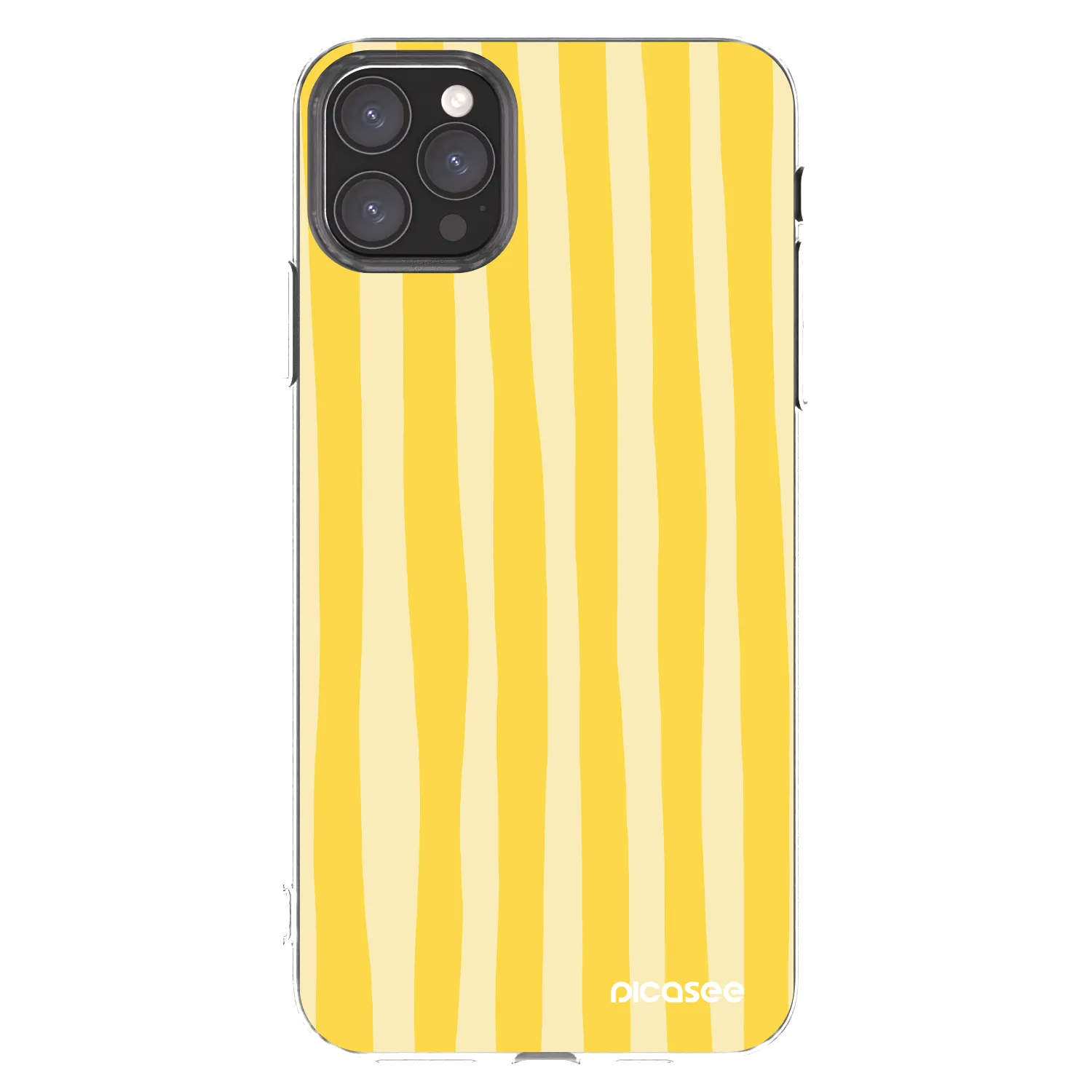 Picasee διαφανής θήκη σιλικόνης Apple iPhone 11 Pro Max - Lines lemon