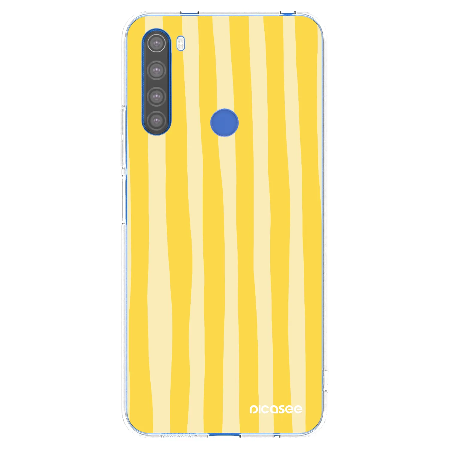 Picasee διαφανής θήκη σιλικόνης Xiaomi Redmi Note 8T - Lines lemon
